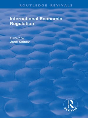 cover image of International Economic Regulation